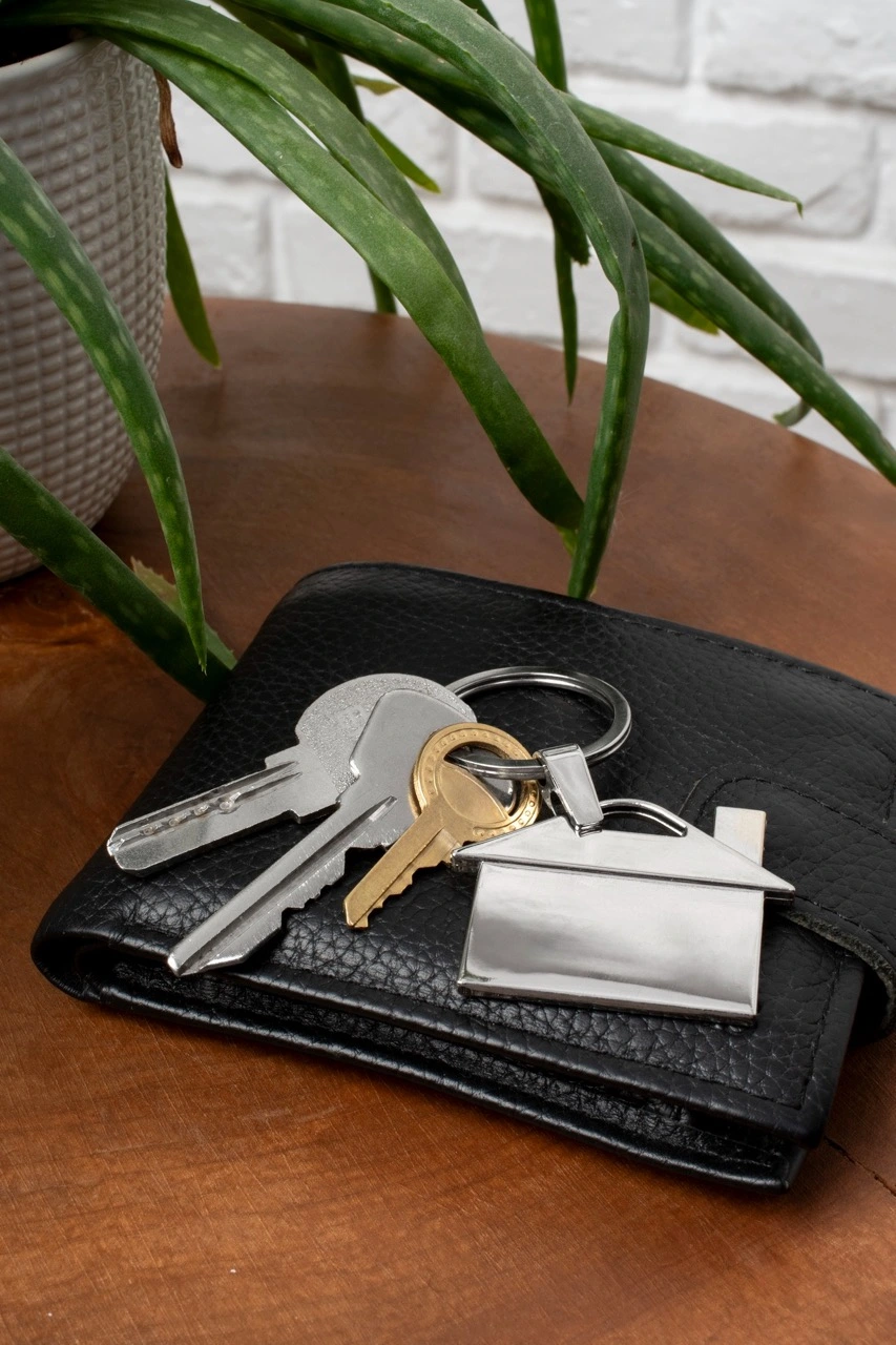 Set of house keys after residential rekeying service